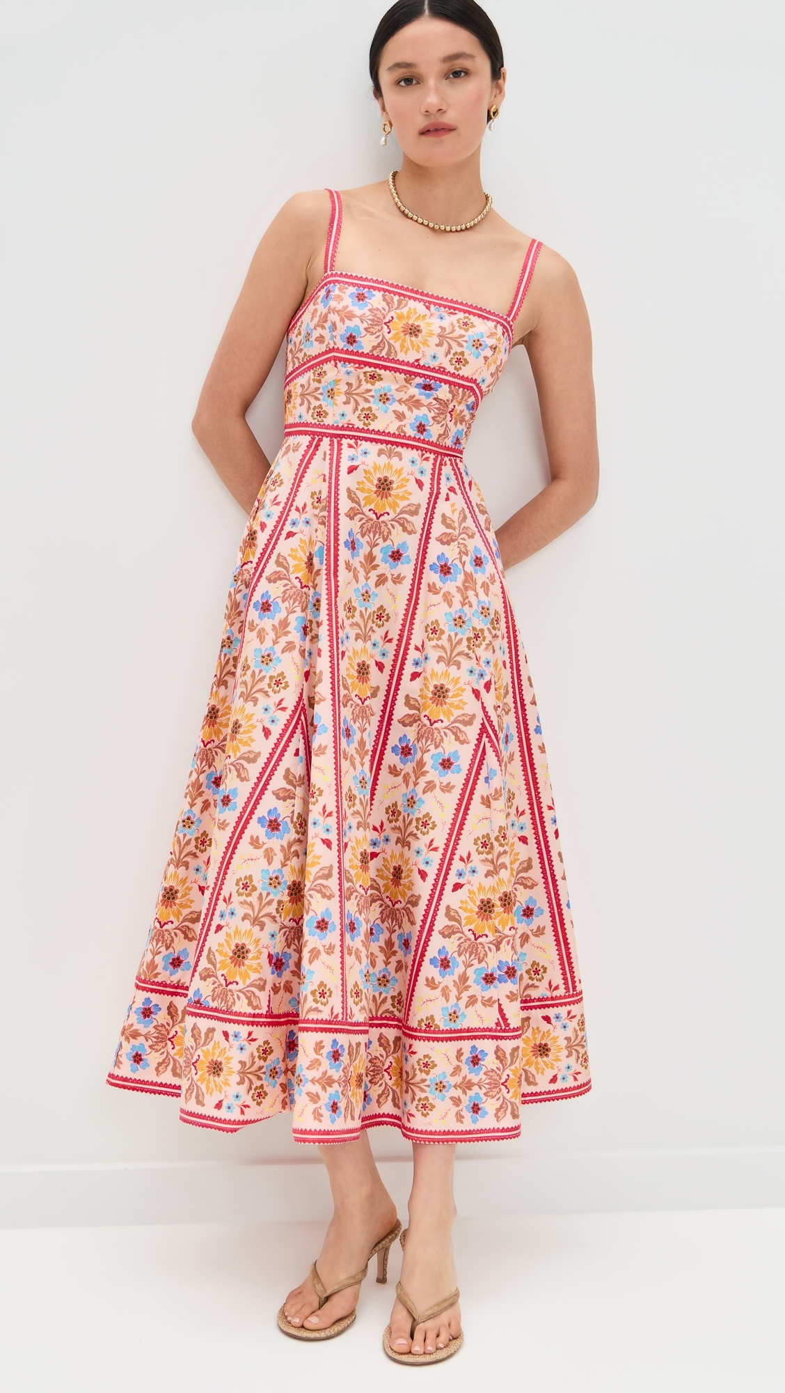 Hill House Home - The Margot Dress Floral Block Stripe/Pink Multi XL Hill House Home - The Margot Dress Floral Block Stripe/Pink Multi XL