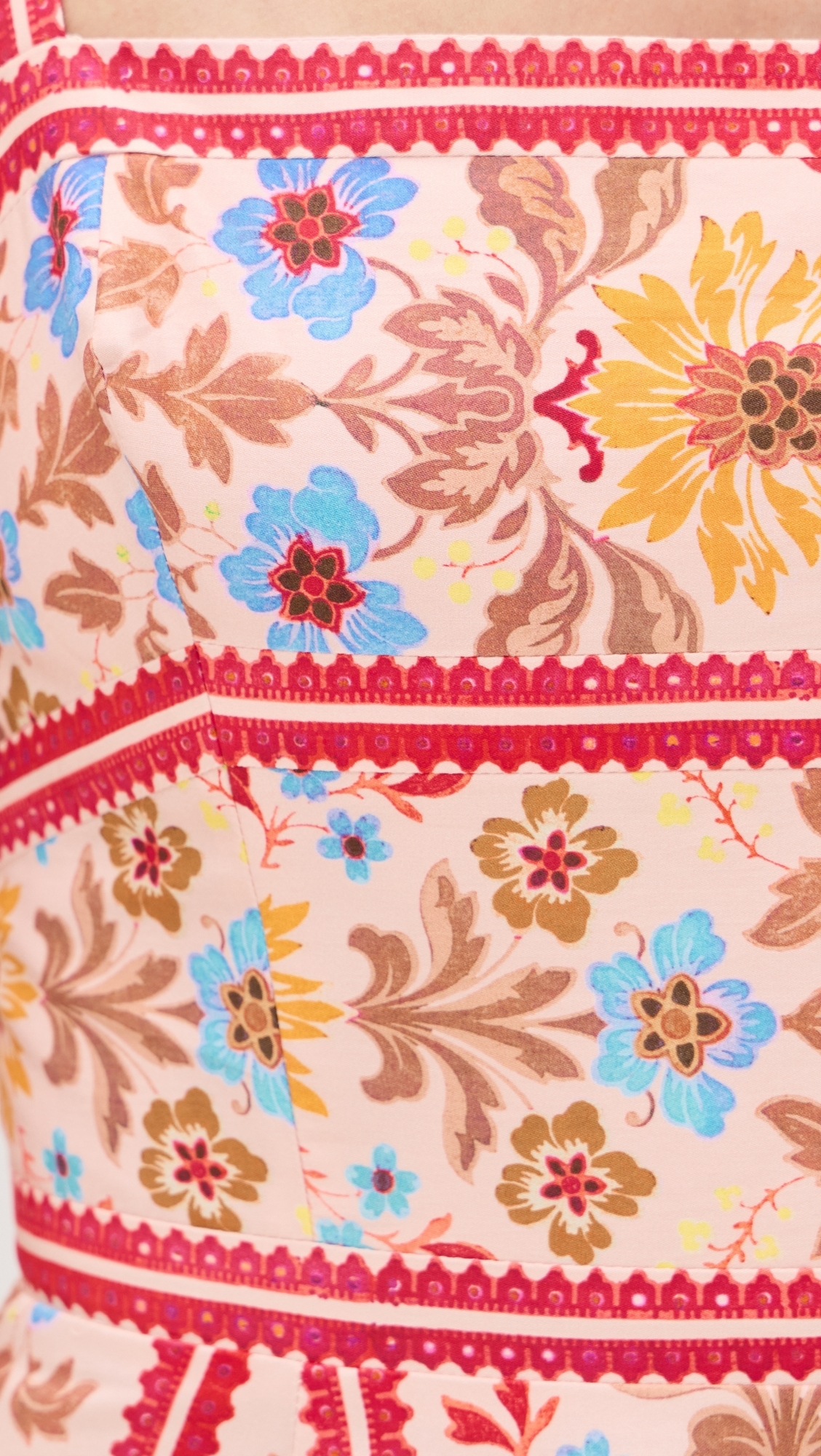 hill house margot dress blue floral block stripe Hill House Home