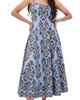 Hill House Home Hill House Home The Margot Dress Iris Medallion/Cornflower - 1