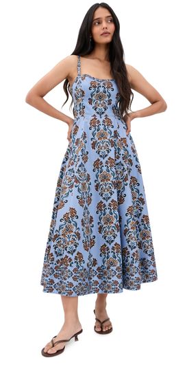 Hill House Home Hill House Home The Margot Dress Iris Medallion/Cornflower