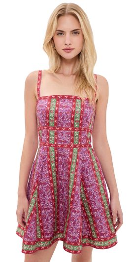 Hill House Home Hill House Home The Margot Mini Dress Etched Floral Stripe
