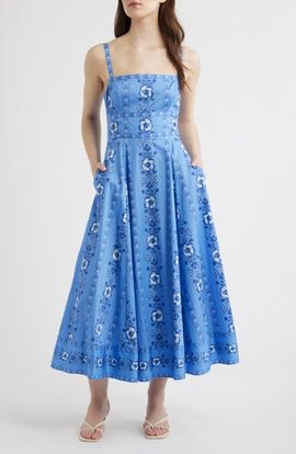 Hill House Home Hill House Home The Margot Print Sleeveless Maxi Dress