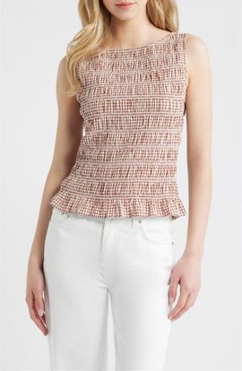 Hill House Home Hill House Home The Phoebe Cotton Gingham Nap Top