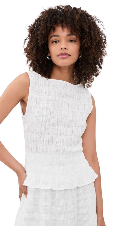 Hill House Home Hill House Home The Phoebe Nap Top White