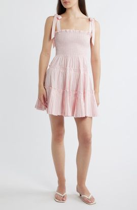 Hill House Home Hill House Home The Ribbon Tie Strap Minidress