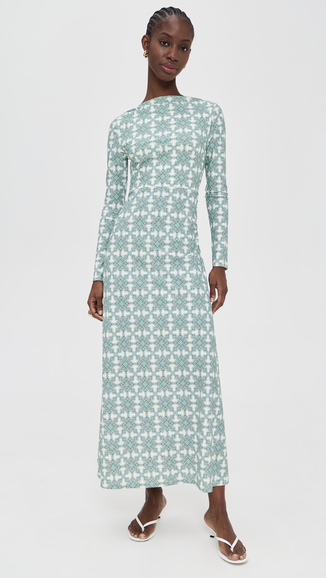 Hill House Home - The Selene Dress Byzantine Tile/Blue
