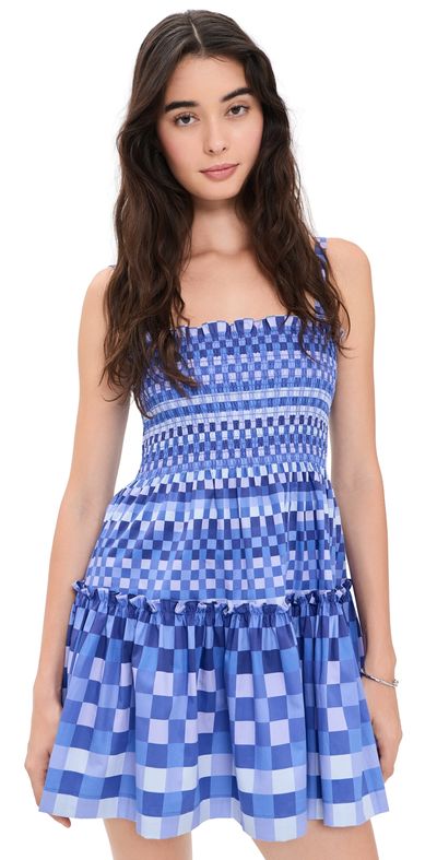 Hill House Home Hill House Home The Seraphina Mini Nap Dress Geo Gingham