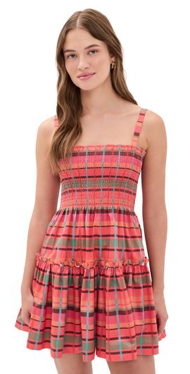 Hill House Home Hill House Home The Seraphina Mini Nap Dress Sunset Gingham