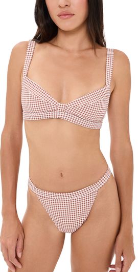 Hill House Home Hill House Home The Tao Two Piece Bikini Set Rust Gingham