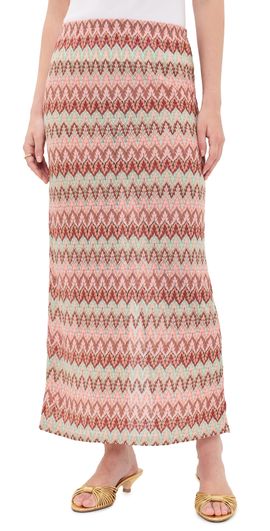 Hill House Home Hill House Home The Zoey Maxi Skirt Pink Multi