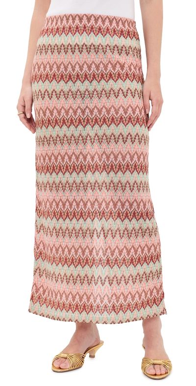 Hill House Home Hill House Home The Zoey Maxi Skirt Pink Multi