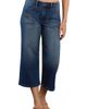 HINT OF BLU HINT OF BLU Butterfly Utility High Waist Crop Wide Leg Jeans - 1