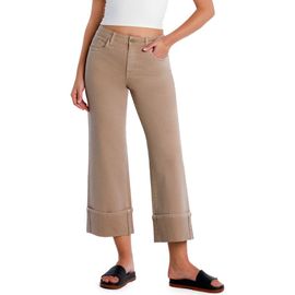HINT OF BLU HINT OF BLU Clever Cuffed High Waist Wide Leg Jeans