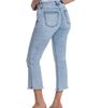 HINT OF BLU HINT OF BLU Crop Raw Hem Flare Jeans - 3