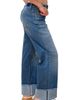 HINT OF BLU HINT OF BLU Cuffed Ankle Wide Leg Jeans - 3