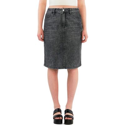 HINT OF BLU HINT OF BLU Daily Denim Midi Skirt