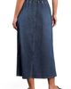 HINT OF BLU HINT OF BLU Effortless Denim Drawstring Maxi Skirt - 2