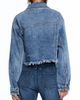 HINT OF BLU HINT OF BLU Frayed Crop Denim Jacket - 2