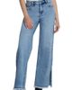 HINT OF BLU HINT OF BLU Frayed Split Hem Mid Rise Wide Leg Jeans - 1