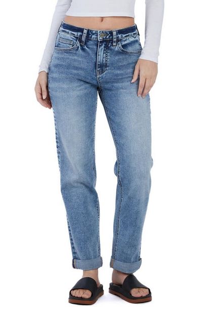 HINT OF BLU HINT OF BLU High Waist Cuff Boyfriend Jeans