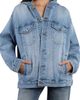 HINT OF BLU HINT OF BLU Hooded Denim Trucker Jacket - 1