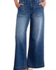 HINT OF BLU HINT OF BLU Jackie Side Slit High Waist Wide Leg Jeans - 1