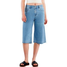 HINT OF BLU HINT OF BLU Mid Rise Relaxed Long Denim Shorts