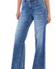 HINT OF BLU HINT OF BLU Nora Raw Hem Relaxed Wide Leg Jeans - 3