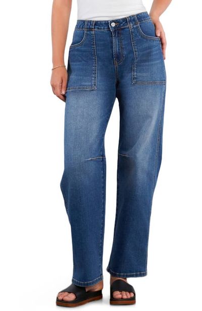 HINT OF BLU HINT OF BLU Patch Pocket Straight Leg Jeans