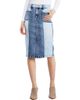 HINT OF BLU HINT OF BLU Pieced Midi Denim Skirt - 1