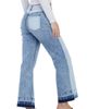 HINT OF BLU HINT OF BLU Pieced Release Hem Ankle Straight Leg Jeans - 3