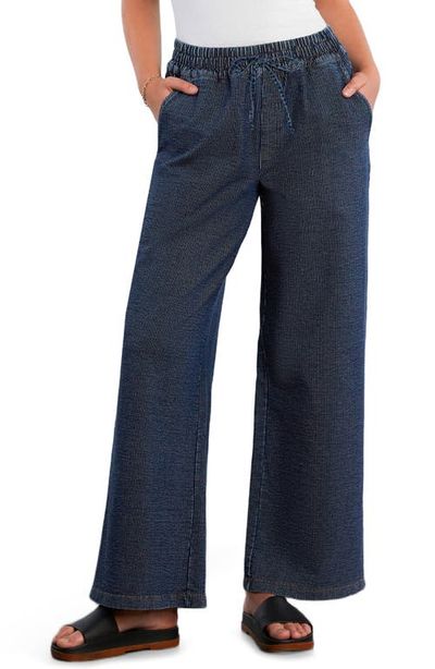 HINT OF BLU HINT OF BLU Pull-On Wide Leg Knit Jeans