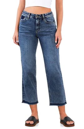 HINT OF BLU HINT OF BLU Release Hem High Waist Ankle Straight Leg Jeans