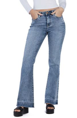 HINT OF BLU HINT OF BLU Release Hem Slim Flare Jeans