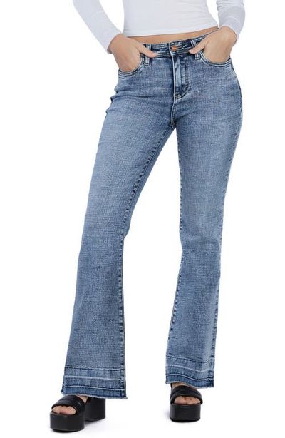 HINT OF BLU HINT OF BLU Release Hem Slim Flare Jeans
