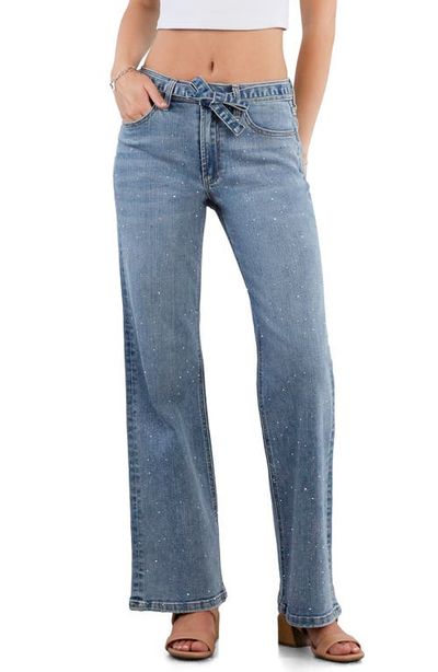 HINT OF BLU HINT OF BLU Twinkle High Waist Wide Leg Jeans