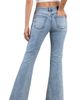 HINT OF BLU HINT OF BLU Twisted Tulip Flare Jeans - 2