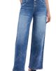 HINT OF BLU HINT OF BLU Zoe Exposed Button Wide Leg Jeans - 1