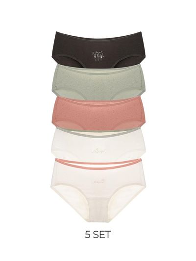 HIPPINK 5-Piece Cotton Breathable Brief Set