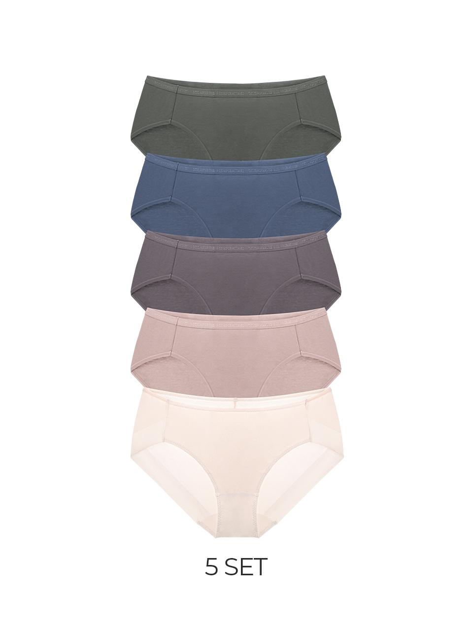 HIPPINK Cotton Triangle 5-Set Panty