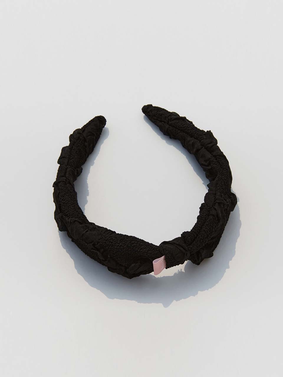 hish Puff Bow Hairband_Noir