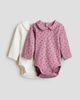 H&M H&M 2-pack Bodysuits With Collar - 1