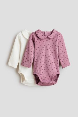 H&M H&M 2-pack Bodysuits With Collar