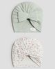 H&M H&M 2-pack Knot-detail Hats - 1
