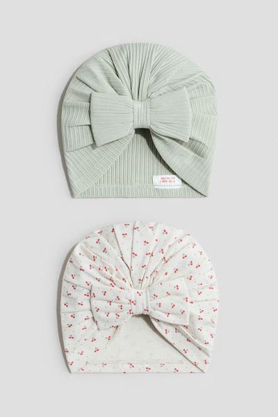 H&M H&M 2-pack Knot-detail Hats