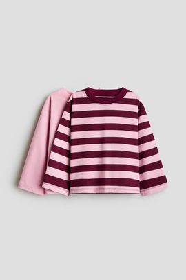 H&M H&M 2-pack Long-sleeved Cotton T-shirts