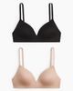 H&M H&M 2-pack Microfibre Non-wired Bras - 3