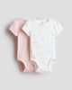 H&M H&M 2-pack Pointelle Cotton Bodysuits - 1