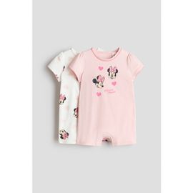 H&M H&M 2-pack Printed Short Pajama Jumpsuits