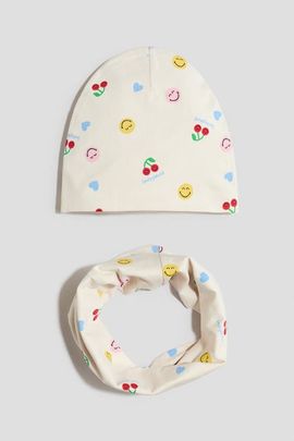 H&M H&M 2-piece Beanie And Tube Scarf Set
